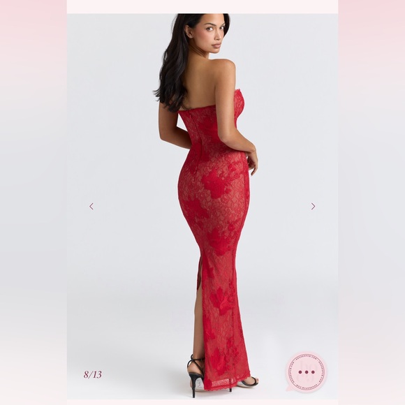 new House of CB LUCIENNE
Red Lace Embroidered Maxi Dress - Limited Edition - Picture 2 of 9
